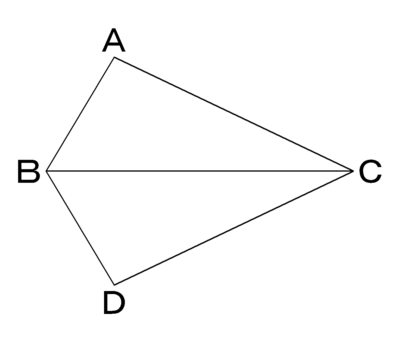 Wordで使える 共通な辺 の三角形の合同の図 Wordで数学問題プリントを作ろう