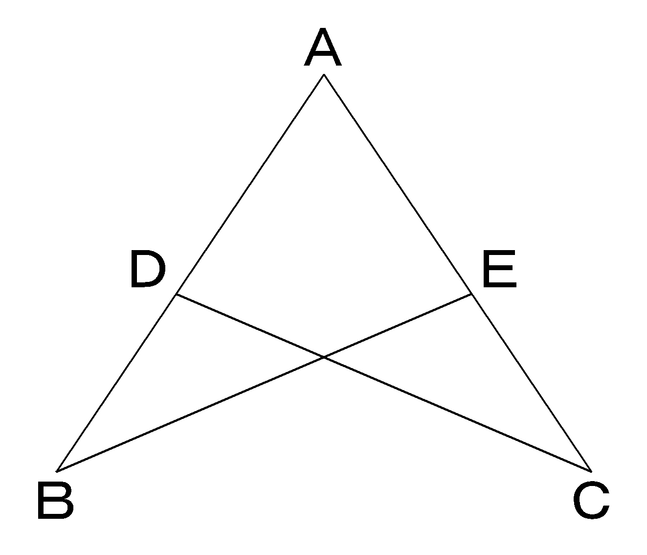 Wordで使える 共通な角 の三角形の合同の図 Wordで数学問題プリントを作ろう