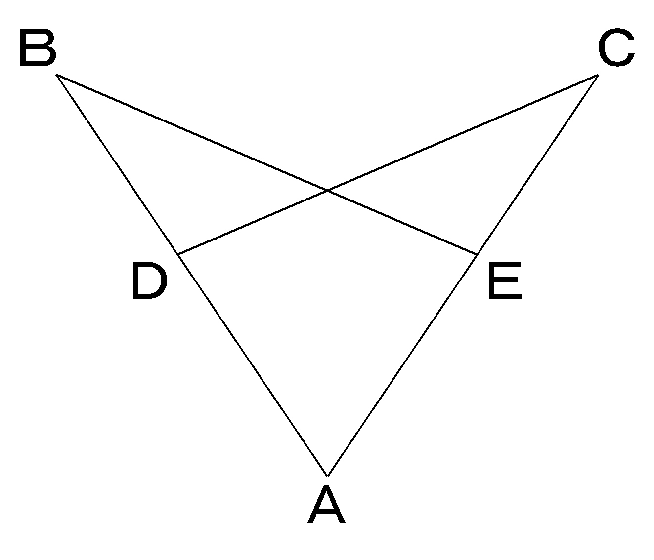 Wordで使える 共通な角 の三角形の合同の図 Wordで数学問題プリントを作ろう