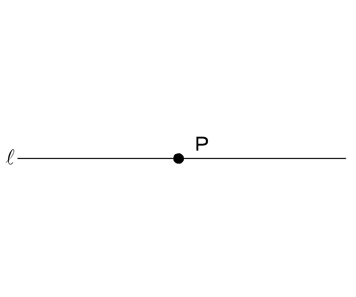 直線上の点からの垂線 Wordで数学問題プリントを作ろう