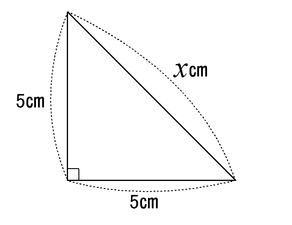 Wordで使える 三平方の定理の図 Wordで数学問題プリントを作ろう